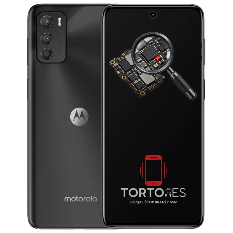 Motorola Moto G42 z symbolem diagnostyki - diagnoza telefonu