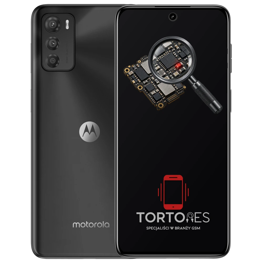 Motorola Moto G42 z symbolem diagnostyki - diagnoza telefonu
