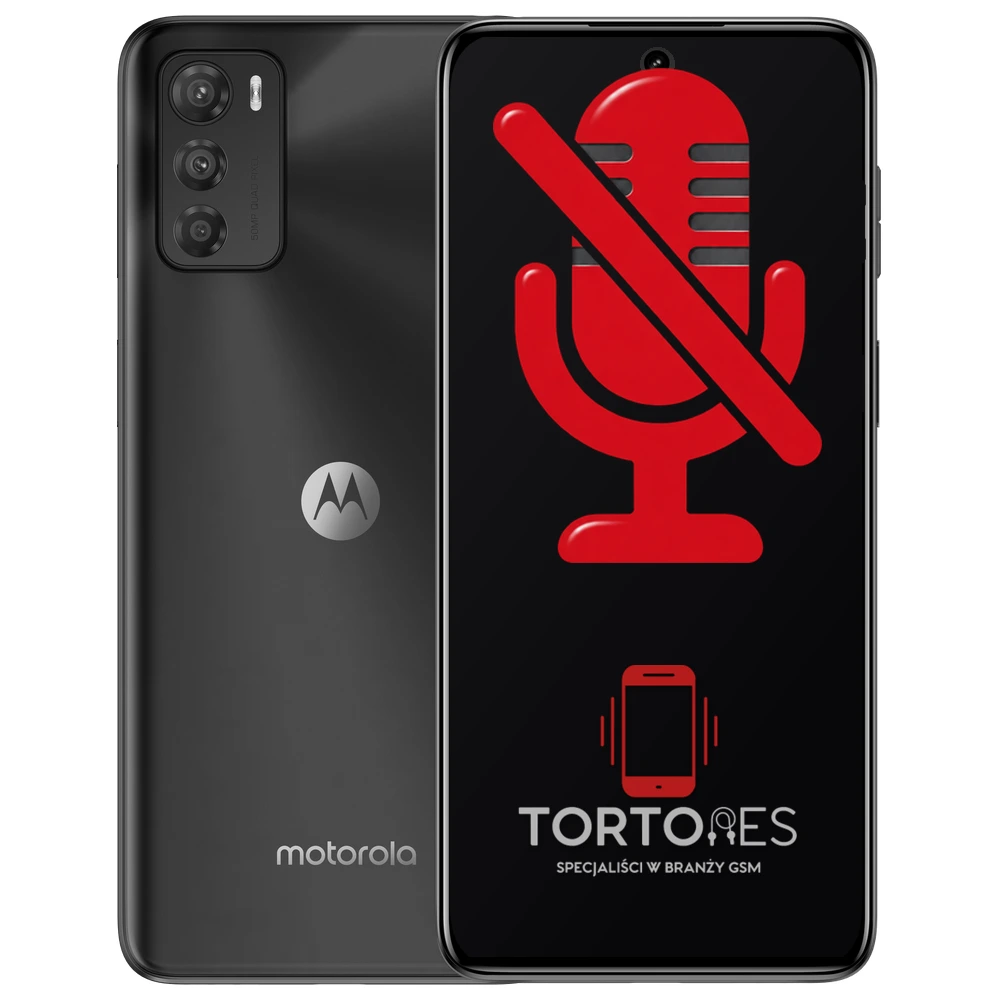 Motorola Moto G42 z symbolem mikrofonu - naprawa mikrofonu