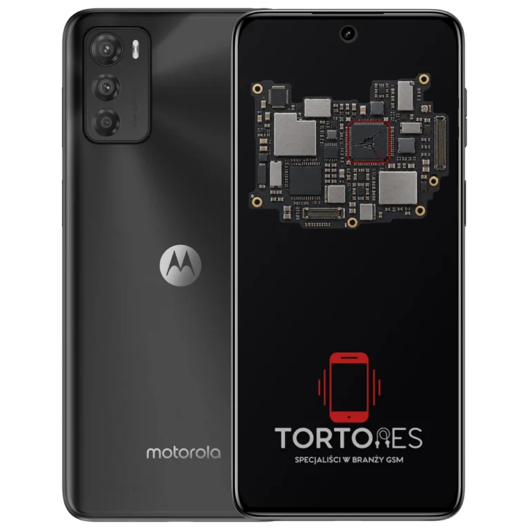 Motorola Moto G42 z ilustracją płyty głównej - naprawa płyty głównej