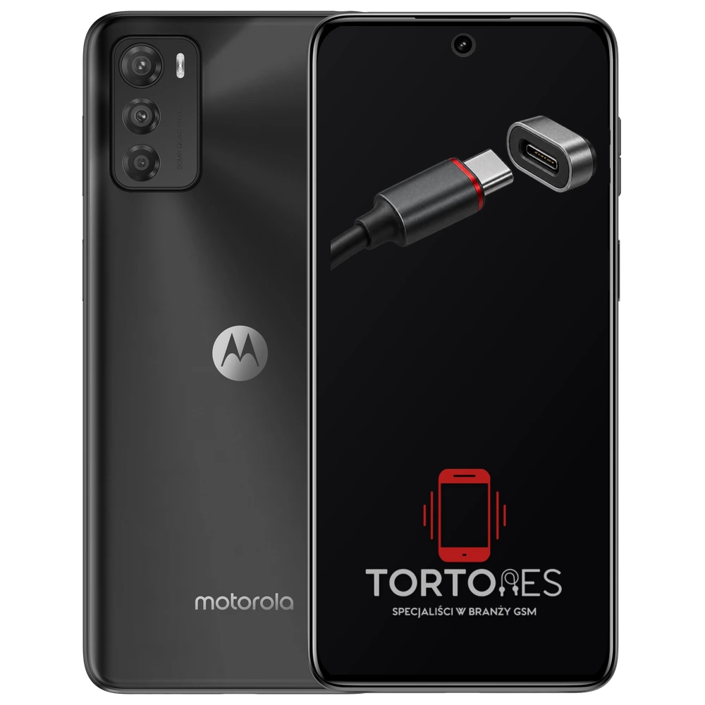 Motorola Moto G42 z ilustracją złącza ładowania - naprawa złącza ładowania