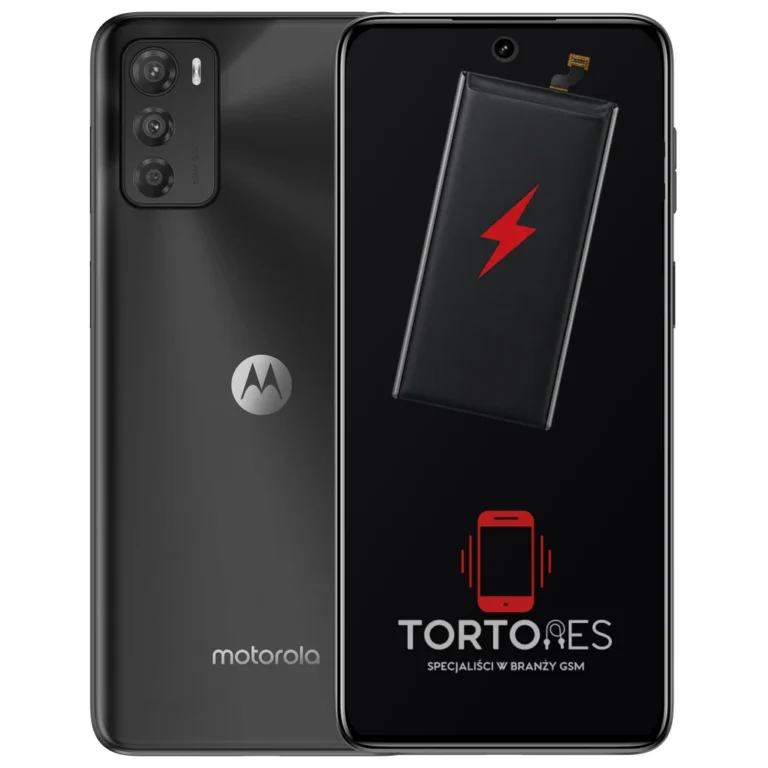 Motorola Moto G42 z ilustracją baterii - wymiana baterii