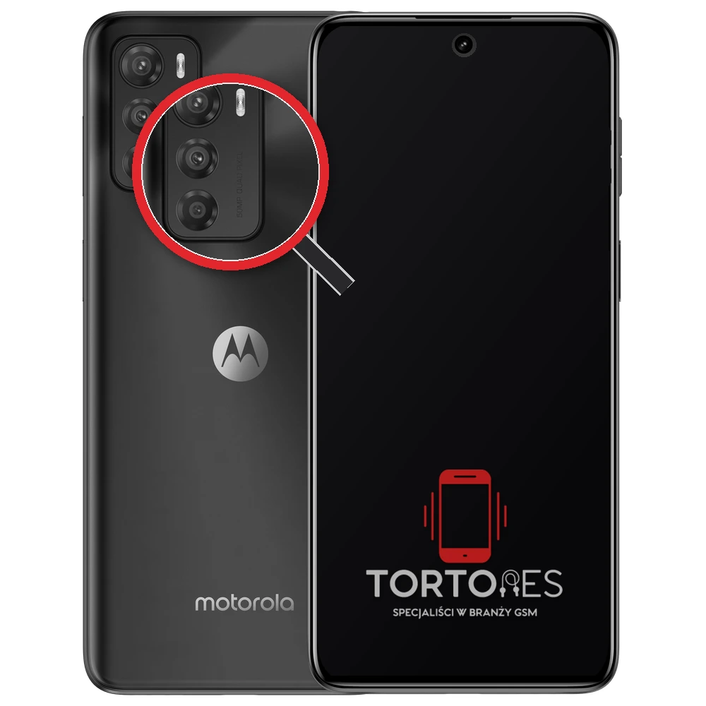 Motorola Moto G42 z lupą na tylnych aparatach - wymiana tylnej kamery