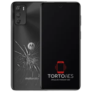 Motorola Moto G42 z ilustracją pękniętej tylnej klapki - wymiana zbitej klapki