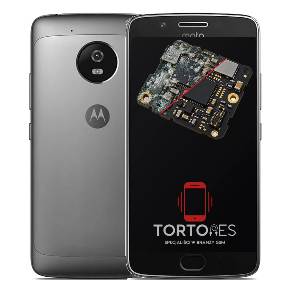 Motorola Moto G5 z ilustracją zalania - czyszczenie po zalaniu