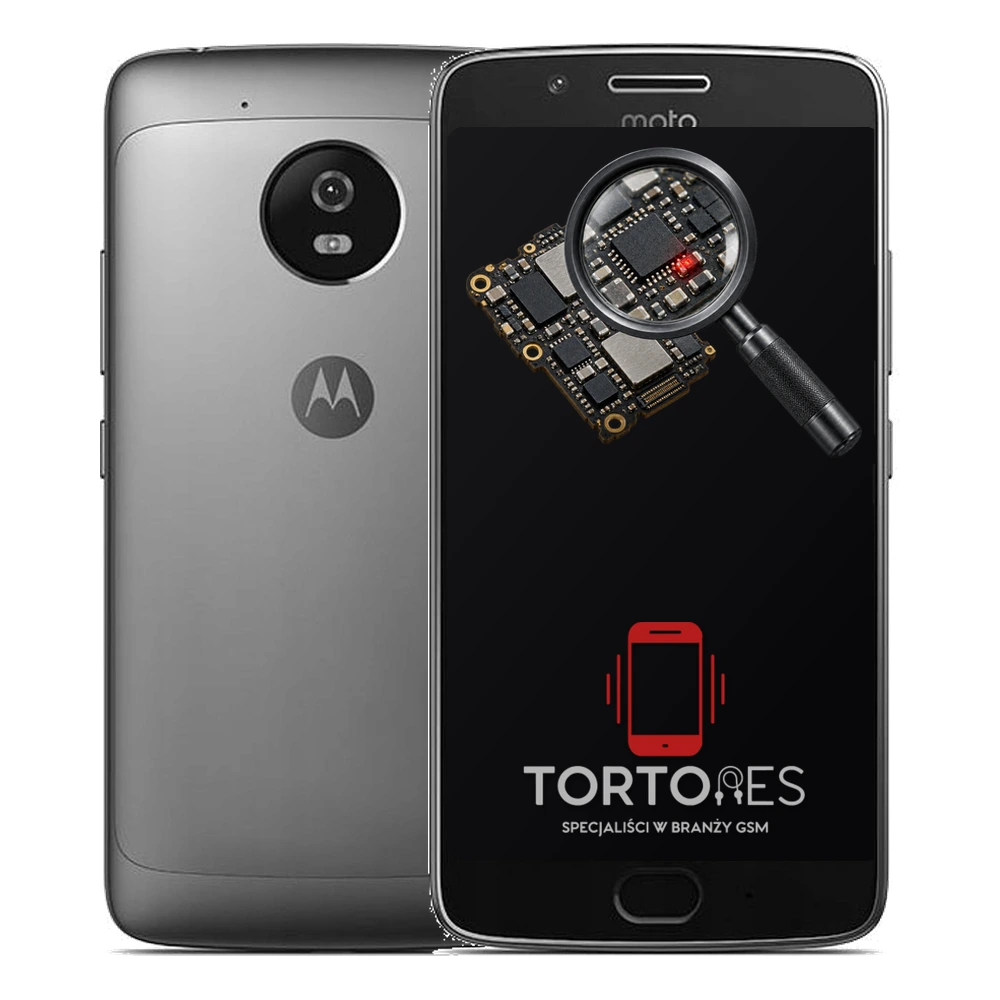 Motorola Moto G5 z symbolem diagnostyki - diagnoza telefonu