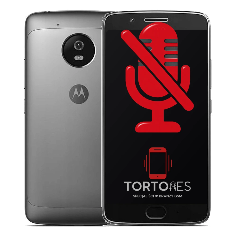 Motorola Moto G5 z symbolem mikrofonu - naprawa mikrofonu