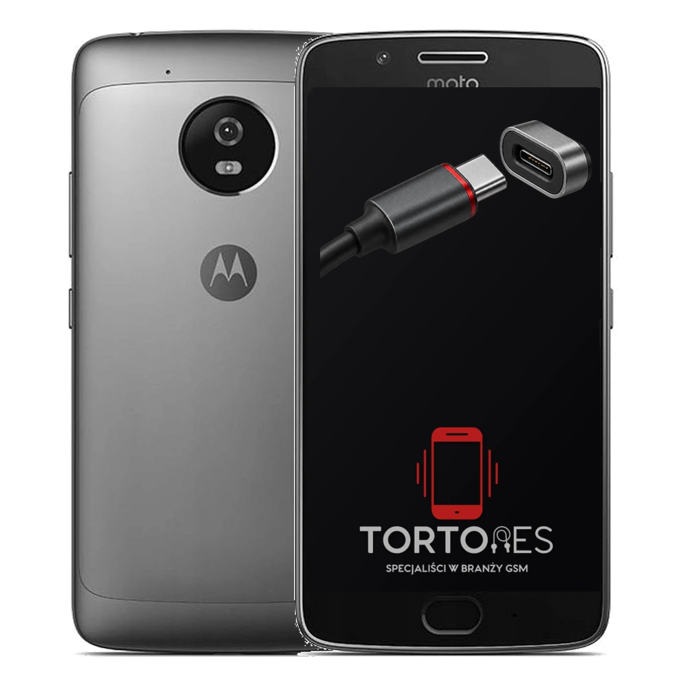 Motorola Moto G5 z ilustracją złącza ładowania - naprawa złącza ładowania