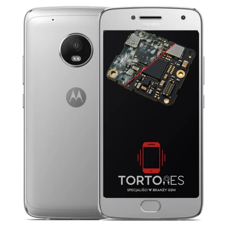 Motorola Moto G5 Plus z ilustracją zalania - czyszczenie po zalaniu