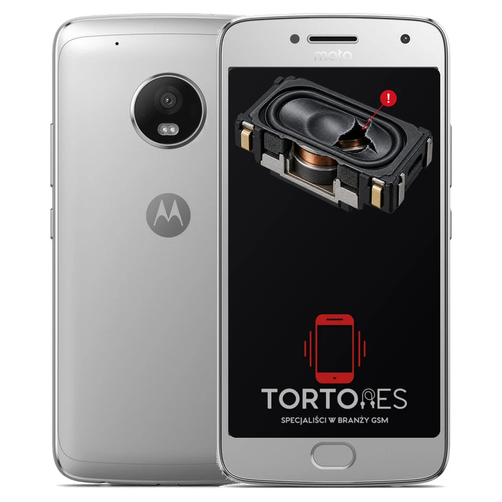 Motorola Moto G5 Plus z symbolem głośnika multimedialnego - wymiana głośnika multimedialnego