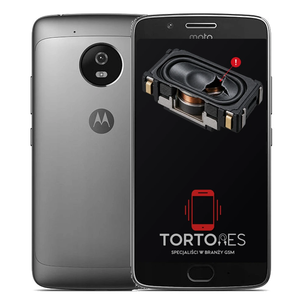 Motorola Moto G5 z symbolem głośnika multimedialnego - wymiana głośnika multimedialnego