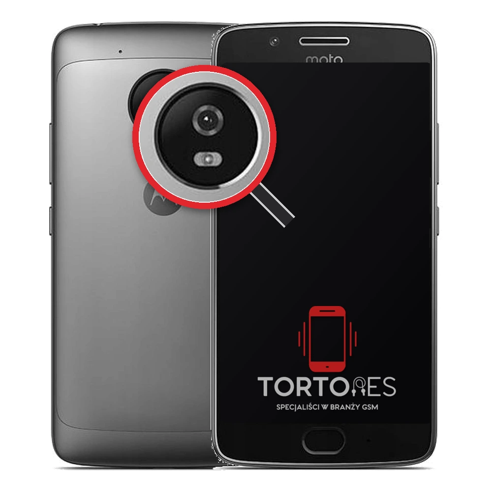 Motorola Moto G5 z lupą na tylnych aparatach - wymiana tylnej kamery