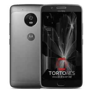 Motorola Moto G5 z ilustracją pękniętego wyświetlacza - wymiana zbitego wyświetlacza