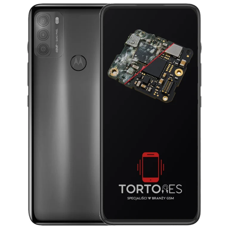 Motorola Moto G50 z ilustracją zalania - czyszczenie po zalaniu
