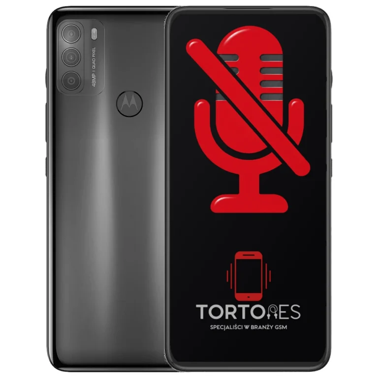 Motorola Moto G50 z symbolem mikrofonu - naprawa mikrofonu