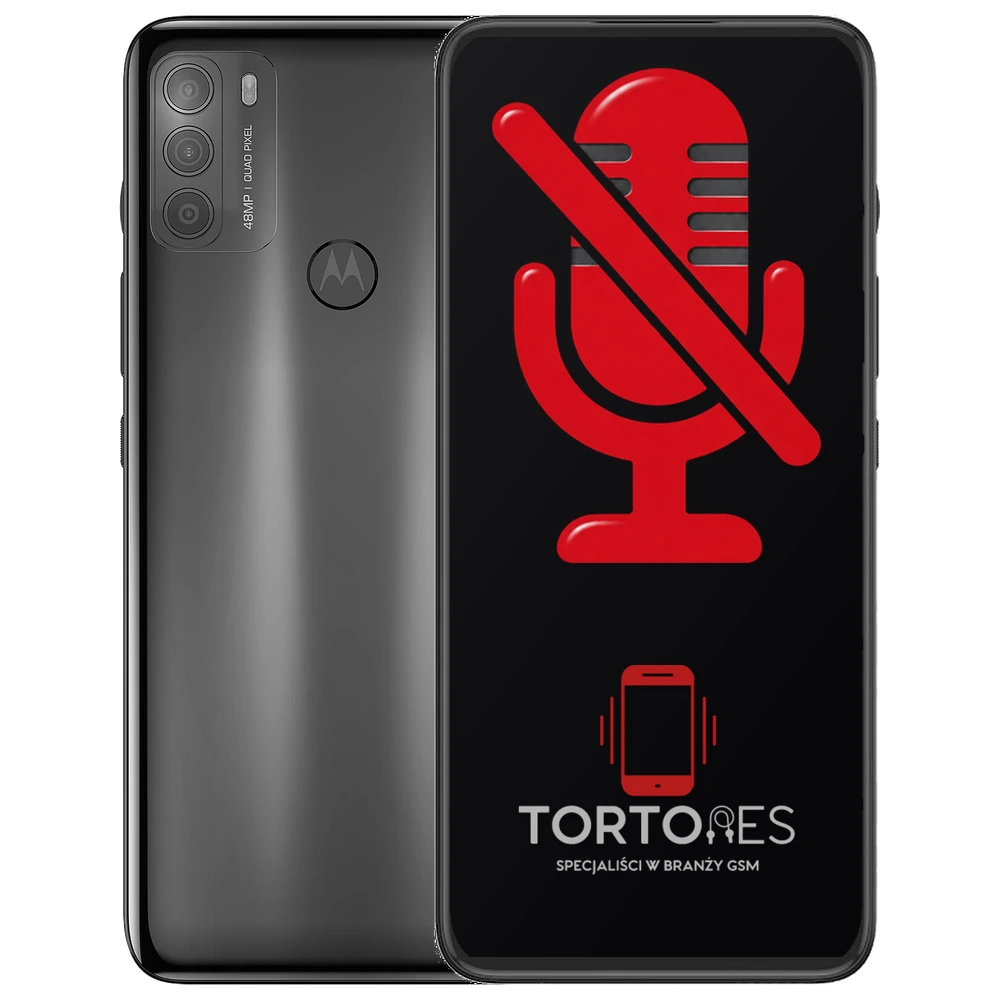 Motorola Moto G50 z symbolem mikrofonu - naprawa mikrofonu