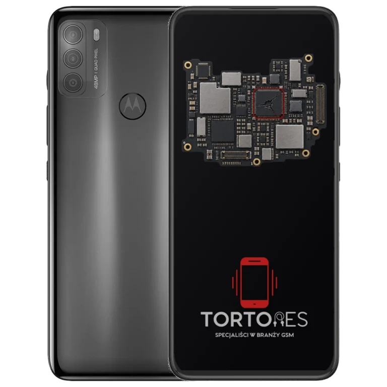 Motorola Moto G50 z ilustracją płyty głównej - naprawa płyty głównej