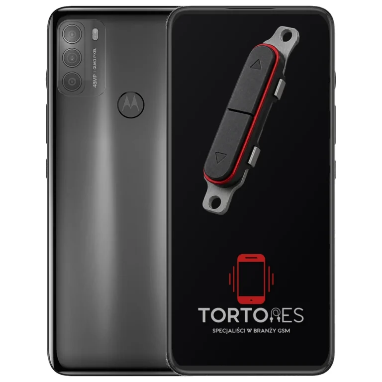 Motorola Moto G50 z symbolem przycisków - naprawa przycisków włączania i głośności