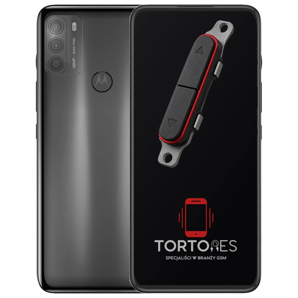 Motorola Moto G50 z symbolem przycisków - naprawa przycisków włączania i głośności