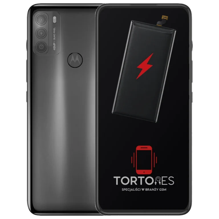 Motorola Moto G50 z ilustracją baterii - wymiana baterii