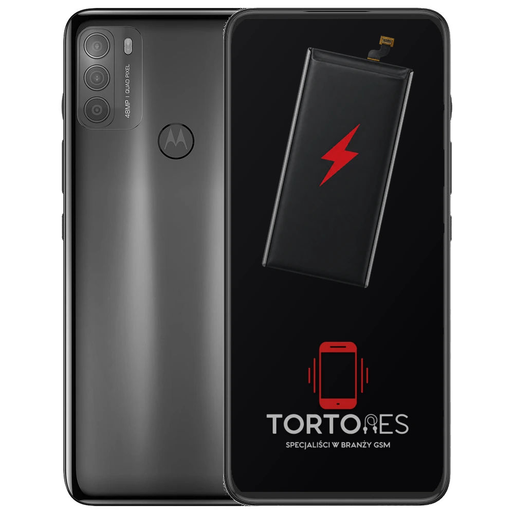 Motorola Moto G50 z ilustracją baterii - wymiana baterii