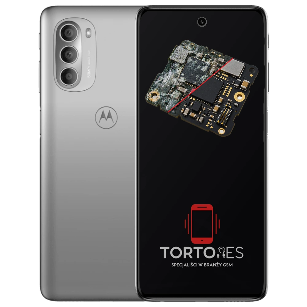 Motorola Moto G51 5G z ilustracją zalania - czyszczenie po zalaniu