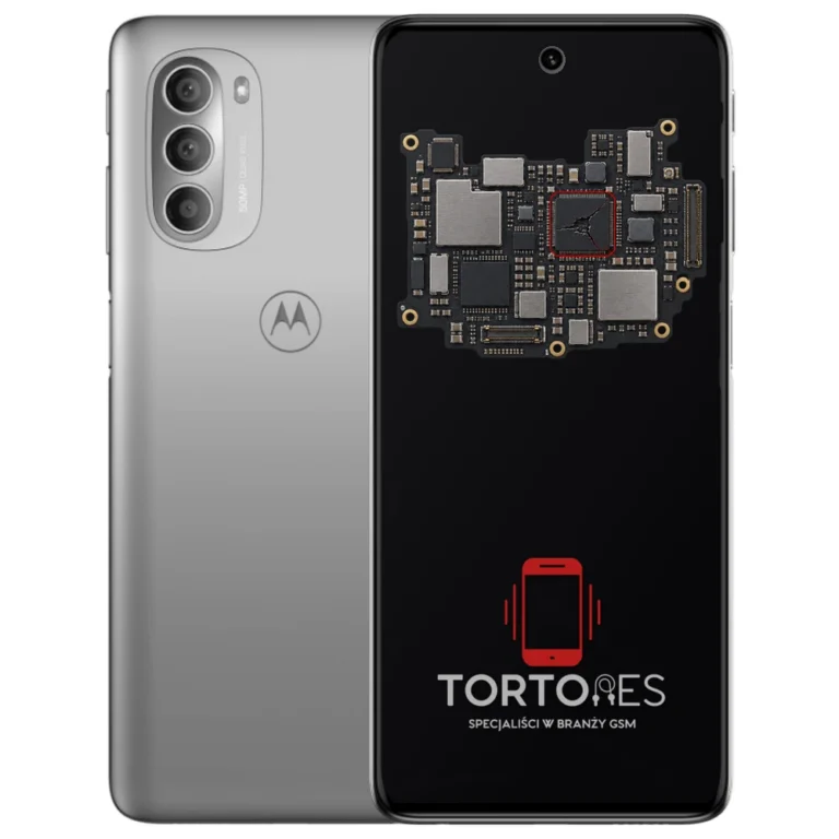 Motorola Moto G51 5G z ilustracją płyty głównej - naprawa płyty głównej