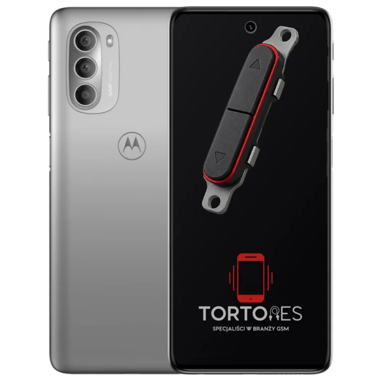 Motorola Moto G51 5G z symbolem przycisków - naprawa przycisków włączania i głośności