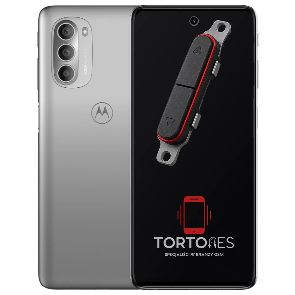 Motorola Moto G51 5G z symbolem przycisków - naprawa przycisków włączania i głośności