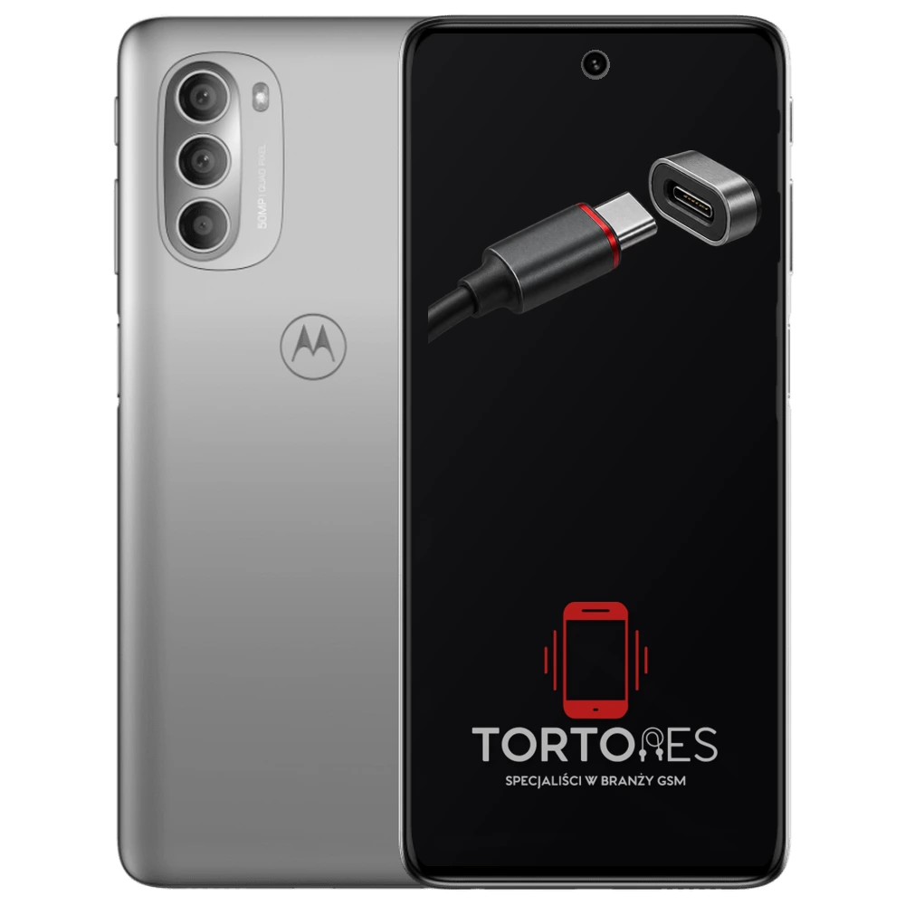 Motorola Moto G51 5G z ilustracją złącza ładowania - naprawa złącza ładowania