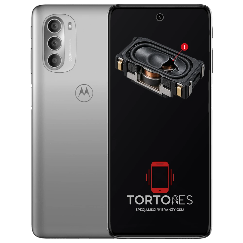 Motorola Moto G51 5G z symbolem głośnika multimedialnego - wymiana głośnika multimedialnego