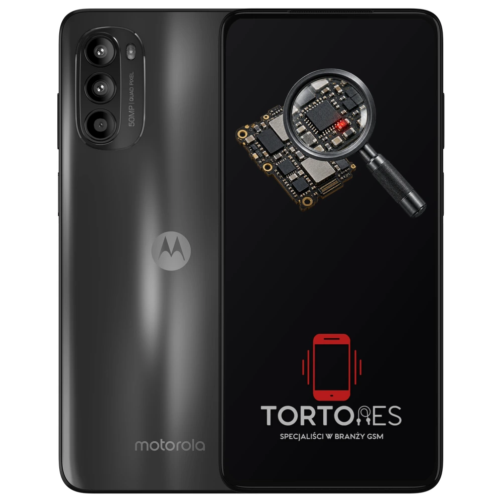 Motorola Moto G52 z symbolem diagnostyki - diagnoza telefonu
