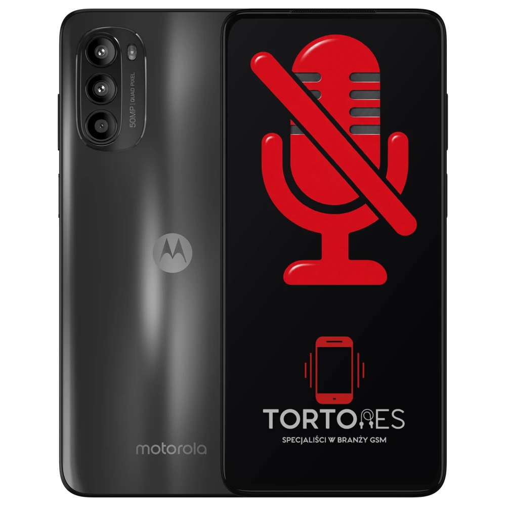Motorola Moto G52 z symbolem mikrofonu - naprawa mikrofonu