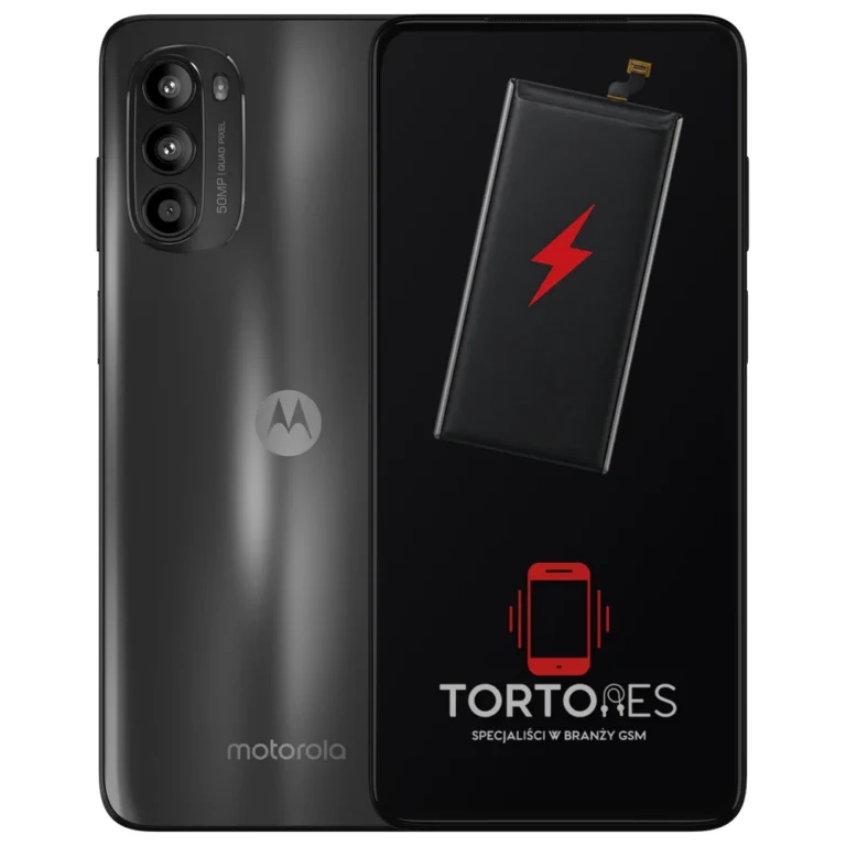 Motorola Moto G52 z ilustracją baterii - wymiana baterii