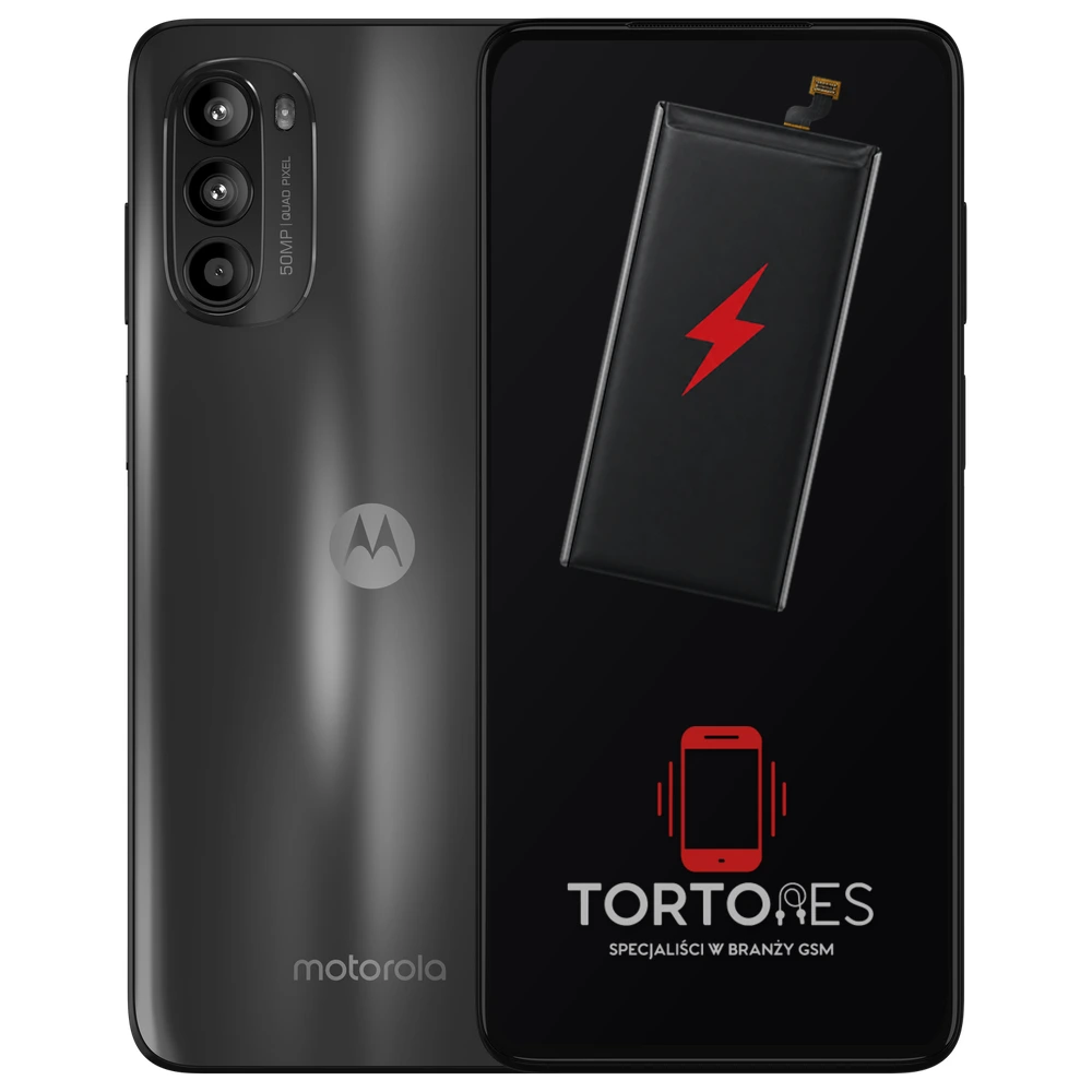 Motorola Moto G52 z ilustracją baterii - wymiana baterii