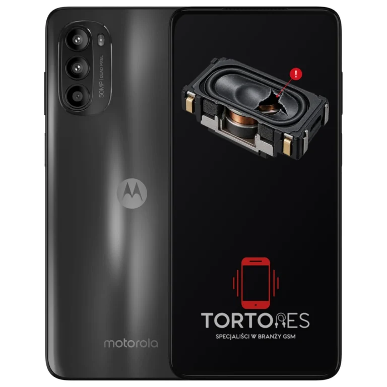 Motorola Moto G52 z symbolem głośnika multimedialnego - wymiana głośnika multimedialnego