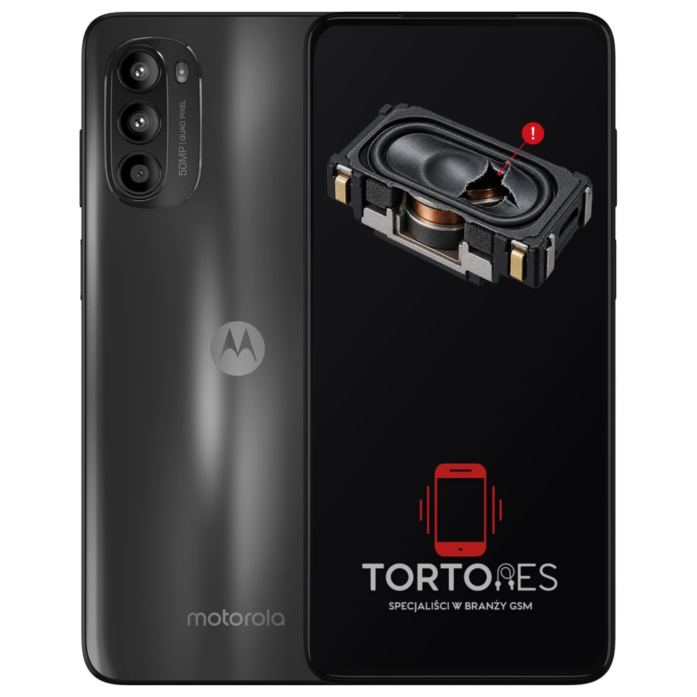 Motorola Moto G52 z symbolem głośnika multimedialnego - wymiana głośnika multimedialnego