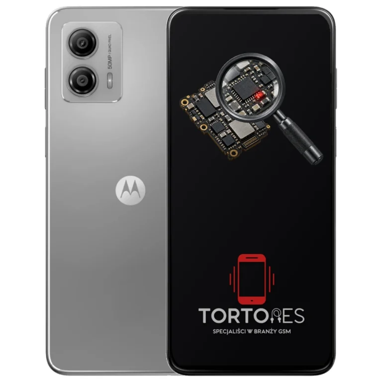 Motorola Moto G53 5G z symbolem diagnostyki - diagnoza telefonu