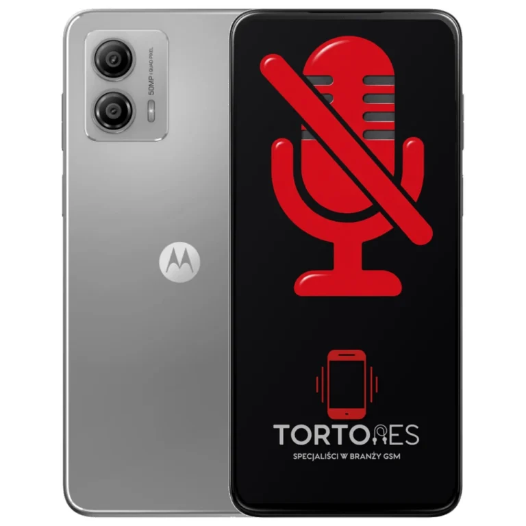 Motorola Moto G53 5G z symbolem mikrofonu - naprawa mikrofonu