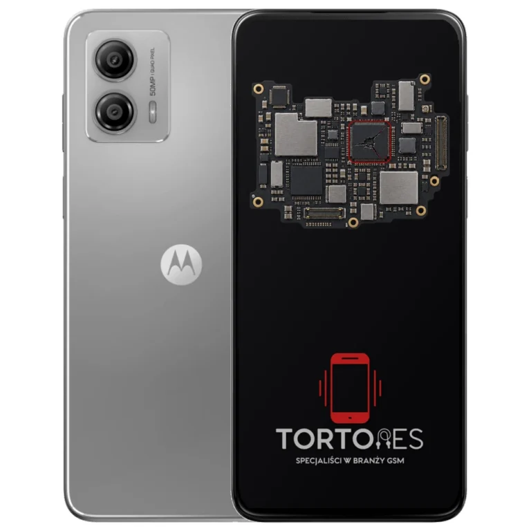 Motorola Moto G53 5G z ilustracją płyty głównej - naprawa płyty głównej