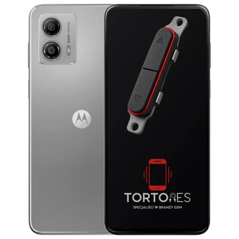 Motorola Moto G53 5G z symbolem przycisków - naprawa przycisków włączania i głośności