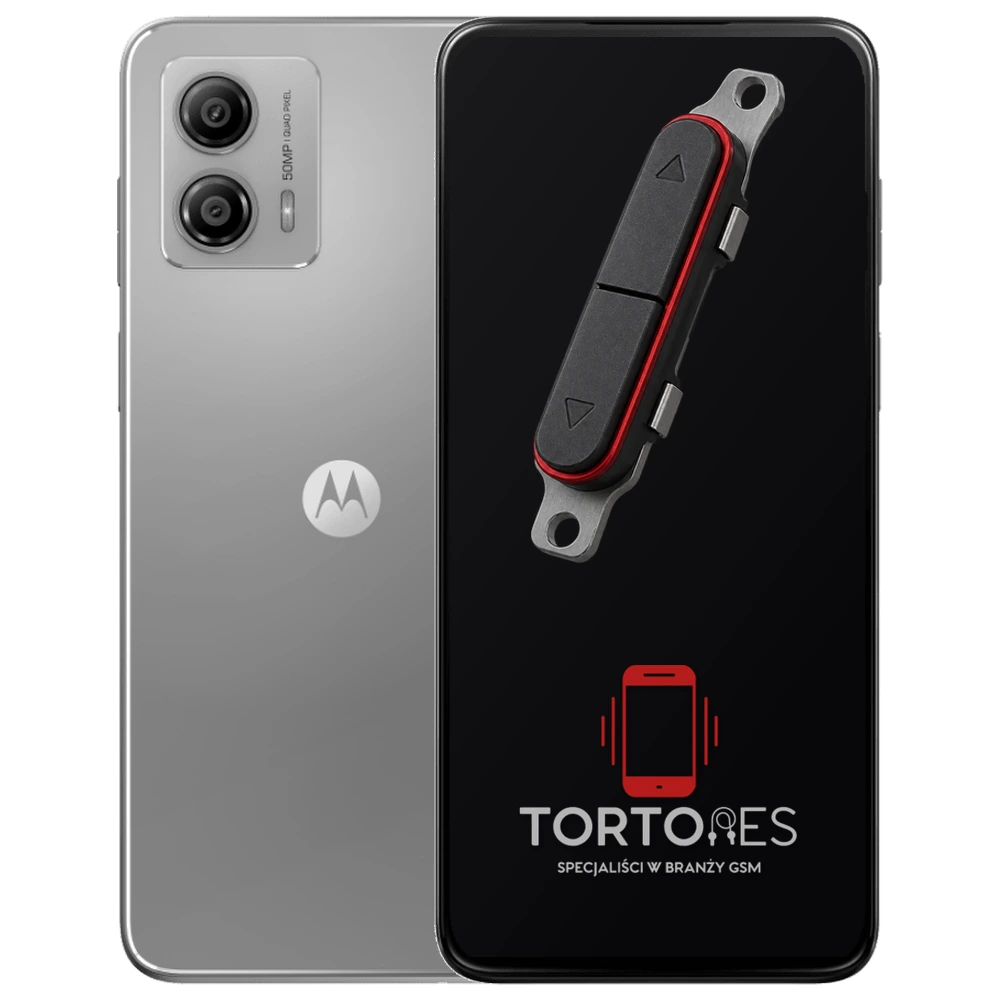 Motorola Moto G53 5G z symbolem przycisków - naprawa przycisków włączania i głośności