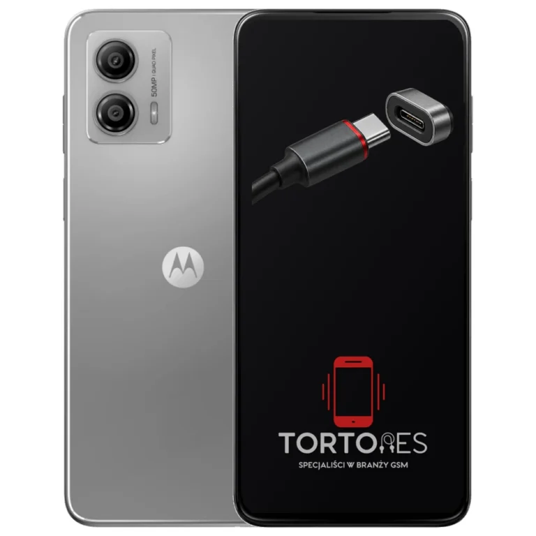 Motorola Moto G53 5G z ilustracją złącza ładowania - naprawa złącza ładowania