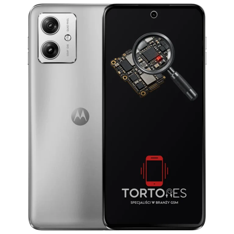 Motorola Moto G54 5G Power Edition z symbolem diagnostyki - diagnoza telefonu