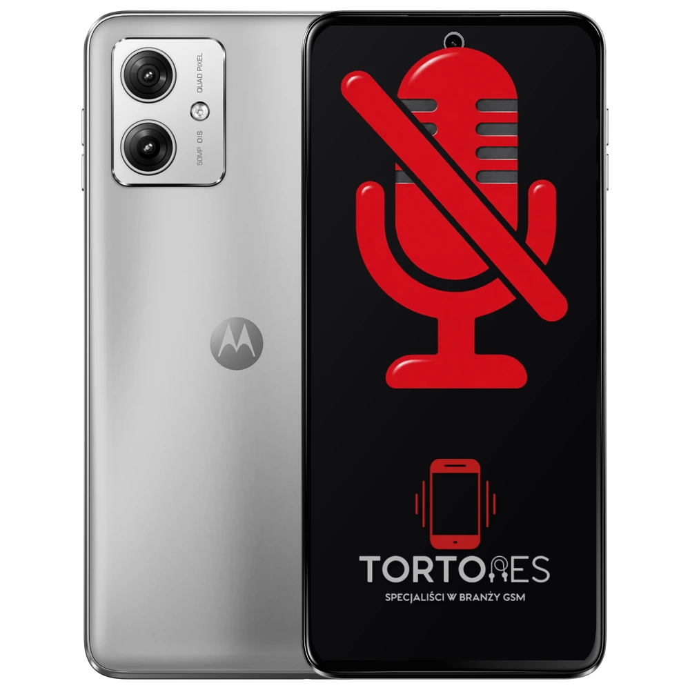 Motorola Moto G54 5G Power Edition z symbolem mikrofonu - naprawa mikrofonu