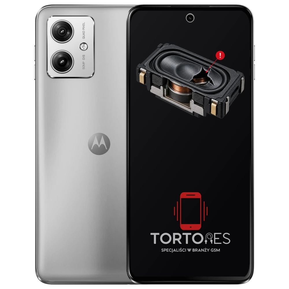 Motorola Moto G54 5G Power Edition z symbolem głośnika multimedialnego - wymiana głośnika multimedialnego