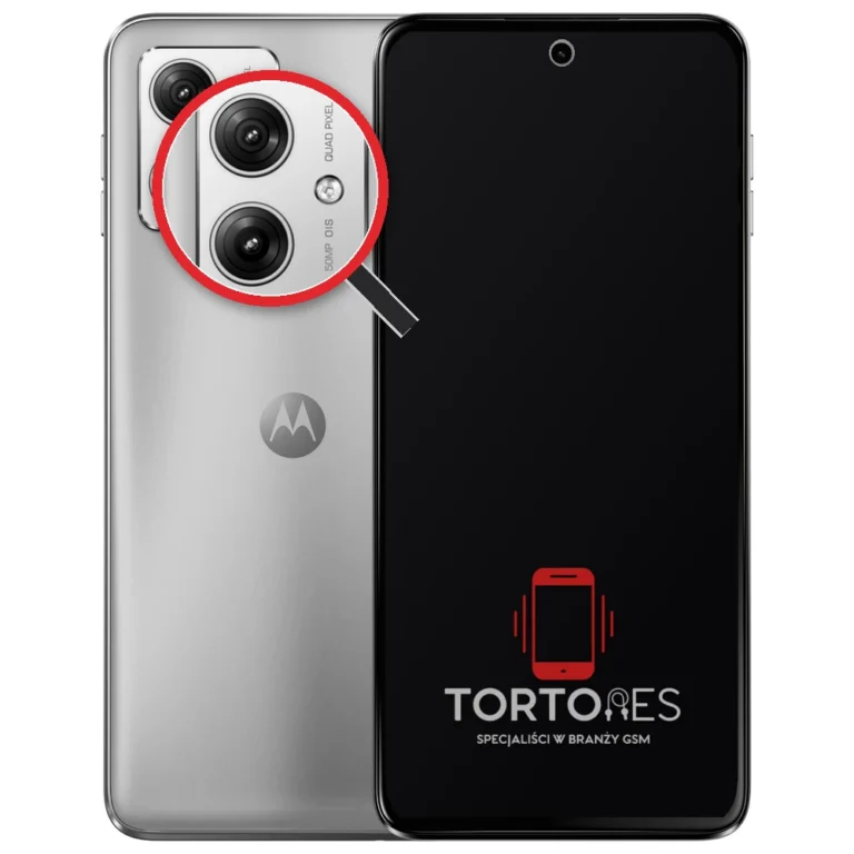 Motorola Moto G54 5G Power Edition z lupą na tylnych aparatach - wymiana tylnej kamery