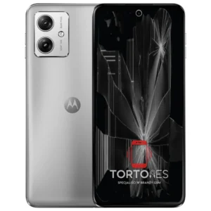 Motorola Moto G54 5G Power Edition z ilustracją pękniętego wyświetlacza - wymiana zbitego wyświetlacza