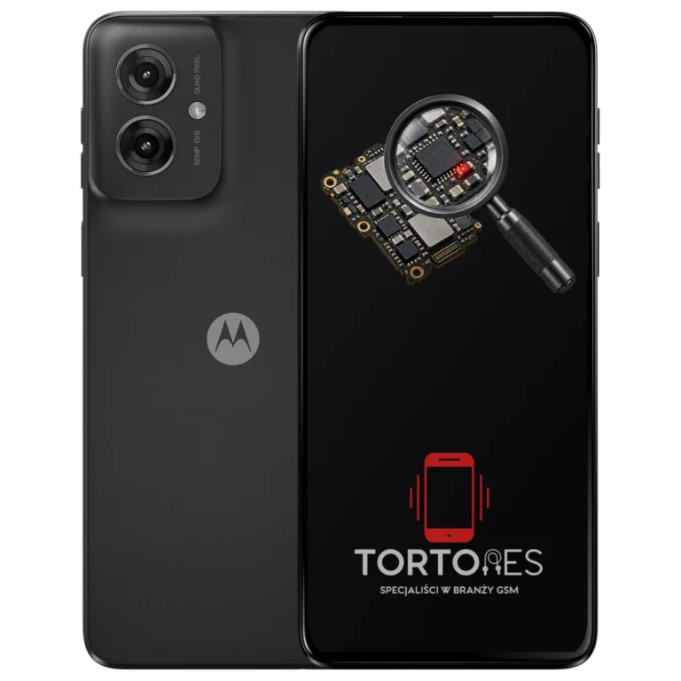 Motorola Moto G55 5G z symbolem diagnostyki - diagnoza telefonu