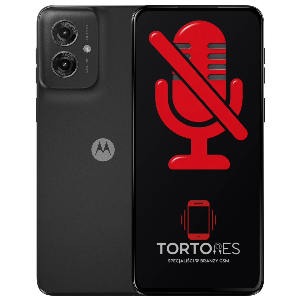 Motorola Moto G55 5G z symbolem mikrofonu - naprawa mikrofonu